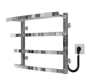 Електрична сушарка для рушників Deffi Lotos П4 500х500 праве підключення JD04 хром A.LO.50.50.4.E.C.R.2