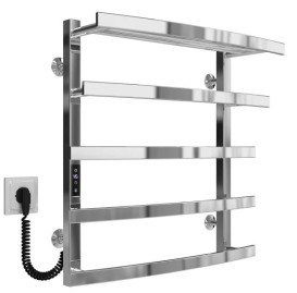 Электрический полотенцесушитель Deffi Lotos П5 500х600 левое подключение JD04 хром A.LO.60.50.5.E.C.L.2