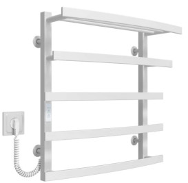 Электрический полотенцесушитель Deffi Lotos П5 500х600 левое подключение WD04 белый A.LO.60.50.5.E.W.L.4