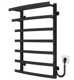 Електрична сушарка для рушників Deffi Lotos П7 500х800 праве підключення JD04 чорний A.LO.80.50.7.E.B.R.2