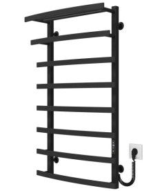 Электрический полотенцесушитель Deffi Lotos П8 500х1000 правое подключение JD04 черный A.LO.100.50.8.E.B.R.2