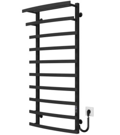 Електрична сушарка для рушників Deffi Lotos П10 500х1200 праве підключення JD04 чорний A.LO.120.50.10.E.B.R.2