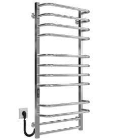 Электрический полотенцесушитель Deffi Lux П12 400х1100 левое подключение JD04 хром A.LU.110.40.12.E.C.L.2