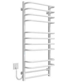 Электрический полотенцесушитель Deffi Lux П12 400х1100 левое подключение WD04 белый A.LU.110.40.12.E.W.L.4