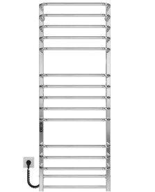 Электрический полотенцесушитель Deffi Lux П15 400х1400 левое подключение JD04 хром A.LU.140.40.15.E.C.L.2