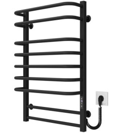 Электрический полотенцесушитель Deffi Lux П9 500х800 правое подключение JD04 черный A.LU.80.50.9.E.B.R.2