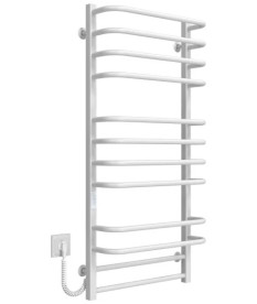 Електрична сушарка для рушників Deffi Lux П12 500х1100 ліве підключення WD04 білий A.LU.110.50.12.E.W.L.4