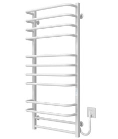 Электрический полотенцесушитель Deffi Lux П12 500х1100 правое подключение WD04 белый A.LU.110.50.12.E.W.R.4