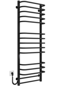 Электрический полотенцесушитель Deffi Lux П15 500х1400 левое подключение JD04 черный A.LU.140.50.15.E.B.L.2
