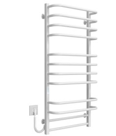 Электрический полотенцесушитель Deffi Lux П12 600х1100 левое подключение WD04 белый A.LU.110.60.12.E.W.L.4