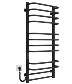 Электрический полотенцесушитель Deffi Lux П12 600х1100 левое подключение JD04 черный A.LU.110.60.12.E.B.L.2