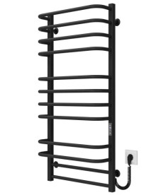 Электрический полотенцесушитель Deffi Lux П12 600х1100 правое подключение JD04 черный A.LU.110.60.12.E.B.R.2