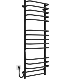 Электрический полотенцесушитель Deffi Lux П15 600х1400 левое подключение JD04 черный A.LU.140.60.15.E.B.L.2