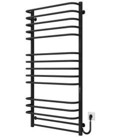 Электрический полотенцесушитель Deffi Lux П15 700х1400 правое подключение JD04 черный A.LU.140.70.15.E.B.R.2