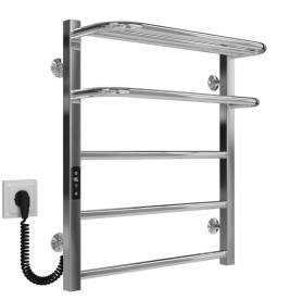 Электрический полотенцесушитель Deffi Lux Hotel П5 400х600 левое подключение JD04 хром A.LH.60.40.5.E.C.L.2