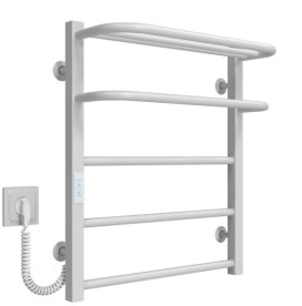 Электрический полотенцесушитель Deffi Lux Hotel П5 400х600 левое подключение WD04 белый A.LH.60.40.5.E.W.L.4
