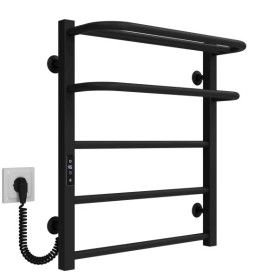 Электрический полотенцесушитель Deffi Lux Hotel П5 400х600 левое подключение JD04 черный A.LH.60.40.5.E.B.L.2
