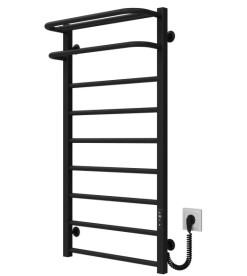 Електрична сушарка для рушників Deffi Lux Hotel П9 400х1000 праве підключення JD04 чорний A.LH.100.40.9.E.B.R.2