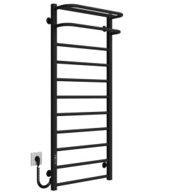 Электрический полотенцесушитель Deffi Lux Hotel П11 400х1200 левое подключение JD04 черный A.LH.120.40.11.E.B.L.2