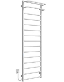 Електричний сушка для рушників Deffi Lux Hotel П15 400х1600 ліве підключення WD04 білий A.LH.160.40.15.E.W.L.4