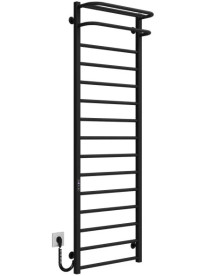 Электрический полотенцесушитель Deffi Lux Hotel П15 400х1600 левое подключение JD04 черный A.LH.160.40.15.E.B.L.2