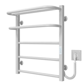 Сушарка для рушників електрична Deffi Lux Hotel П5 500х600 праве підключення WD04 білий A.LH.60.50.5.E.W.R.4