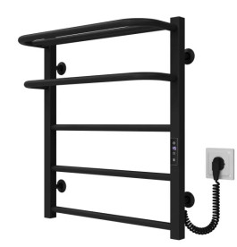 Электрический полотенцесушитель Deffi Lux Hotel П5 500х600 правое подключение JD04 черный A.LH.60.50.5.E.B.R.2