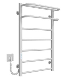 Сушарка для рушників електрична Deffi Lux Hotel П7 500х800 ліве підключення WD04 білий A.LH.80.50.7.E.W.L.4