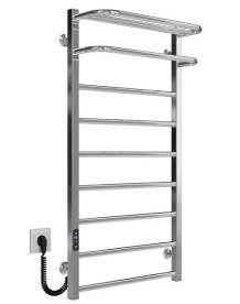 Сушарка для рушників електрична Deffi Lux Hotel П9 500х1000 ліве підключення JD04 хром A.LH.100.50.9.E.C.L.2