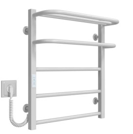 Электрический полотенцесушитель Deffi Lux Hotel П5 600х600 левое подключение WD04 белый A.LH.60.60.5.E.W.L.4
