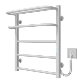 Электрический полотенцесушитель Deffi Lux Hotel П5 600х600 правое подключение WD04 белый A.LH.60.60.5.E.W.R.4