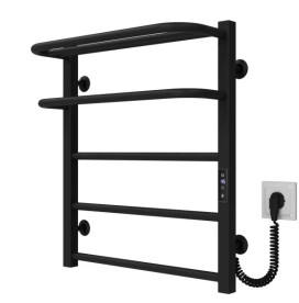 Электрический полотенцесушитель Deffi Lux Hotel П5 600х600 правое подключение JD04 черный A.LH.60.60.5.E.B.R.2