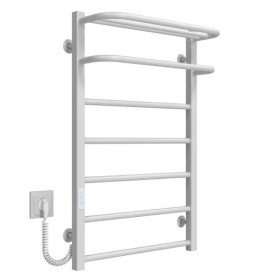 Электрический полотенцесушитель Deffi Lux Hotel П7 600х800 левое подключение WD04 белый A.LH.80.60.7.E.W.L.4