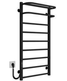 Электрический полотенцесушитель Deffi Lux Hotel П9 600х1000 левое подключение JD04 черный A.LH.100.60.9.E.B.L.2