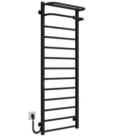 Электрический полотенцесушитель Deffi Lux Hotel П13 600х1400 левое подключение JD04 черный A.LH.140.60.13.E.B.L.2