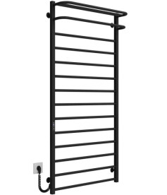 Електрична сушарка для рушників Deffi Lux Hotel П14 700х1500 ліве підключення JD04 чорний A.LH.150.70.14.E.B.L.2