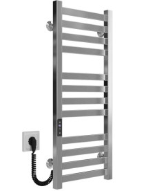 Электрический полотенцесушитель Deffi Magnus П12 200х800 левое подключение JD04 хром A.MA.80.20.12.E.C.L.2
