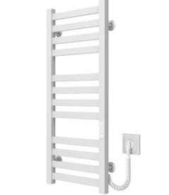 Электрический полотенцесушитель Deffi Magnus П12 200х800 правое подключение WD04 белый A.MA.80.20.12.E.W.R.4