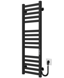 Электрический полотенцесушитель Deffi Magnus П15 200х1000 правое подключение JD04 черный A.MA.100.20.15.E.B.R.2