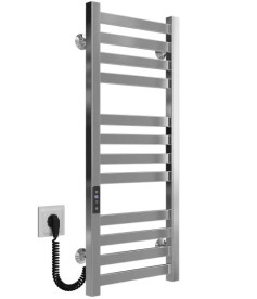 Электрический полотенцесушитель Deffi Magnus П12 300х800 левое подключение JD04 хром A.MA.80.30.12.E.C.L.2