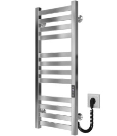 Электрический полотенцесушитель Deffi Magnus П12 300х800 правое подключение JD04 хром A.MA.80.30.12.E.C.R.2