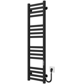 Електрична сушарка для рушників Deffi Magnus П16 300х1200 праве підключення JD04 чорний A.MA.120.30.16.E.B.R.2