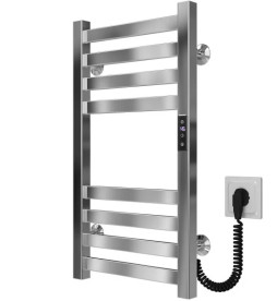 Електрична сушарка для рушників Deffi Magnus П8 400х600 праве підключення JD04 хром A.MA.60.40.8.E.C.R.2