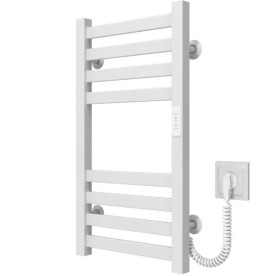Электрический полотенцесушитель Deffi Magnus П8 400х600 правое подключение WD04 белый A.MA.60.40.8.E.W.R.4