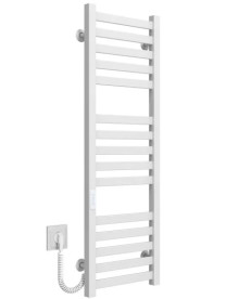 Електричний сушарка для рушників Deffi Magnus П15 400х1000 ліве підключення білий A.MA.100.40.15.E.W.L.4