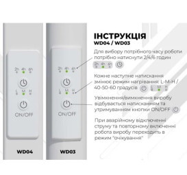 Электрический полотенцесушитель Deffi Magnus П16 400х1200 правое подключение WD04 белый A.MA.120.40.16.E.W.R.4