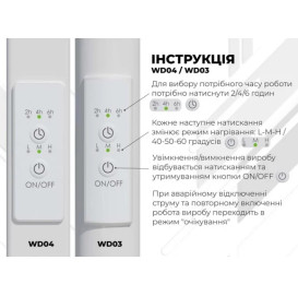 Электрический полотенцесушитель Deffi Magnus П20 400х1600 левое подключение WD04 белый A.MA.160.40.20.E.W.L.4