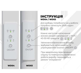 Електрична сушарка для рушників Deffi Magnus П15 500х1000 праве підключення WD04 білий A.MA.100.50.15.E.W.R.4