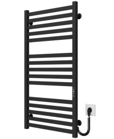 Електрична сушарка для рушників Deffi Magnus П15 500х1000 праве підключення JD04 чорний A.MA.100.50.15.E.B.R.2