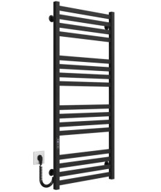 Електрична сушарка для рушників Deffi Magnus П16 500х1200 ліве підключення JD04 чорний A.MA.120.50.16.E.B.L.2